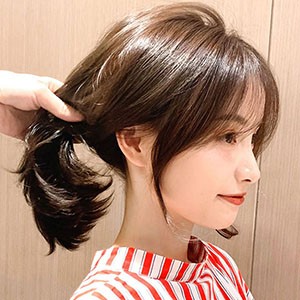 前髪 女性 用前髪 シースルーヘアピースウィッグ 普段 使い韓国 ヘア
