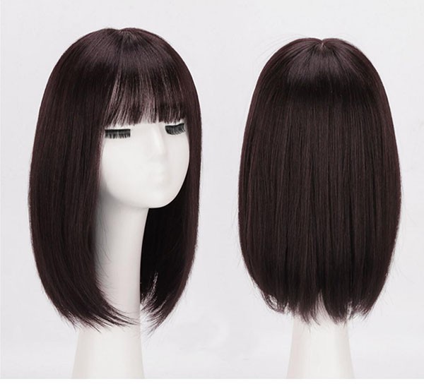 おしゃれでミディアムボブを採用したウィッグは、薄毛の女性にとって理想的なヘアスタイルを提供します