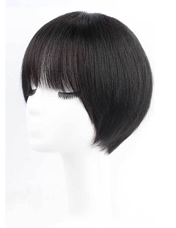 25CM ナチュラルブラック、大変人気のショートヘアは、大人な美しさと品のある短い髪型です